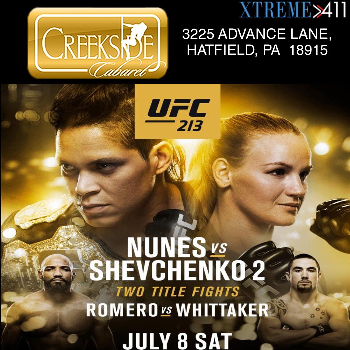 UFC 213 Live On Our 18 Foot Hi Def Projection Screen! Colmar | Strip